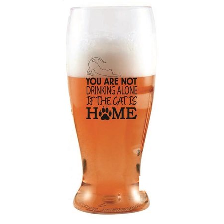 ZEES CREATIONS You Are Not Drinking Alone If the Cat is Home Ever Drinkware Beer Tumbler ED1003-D6